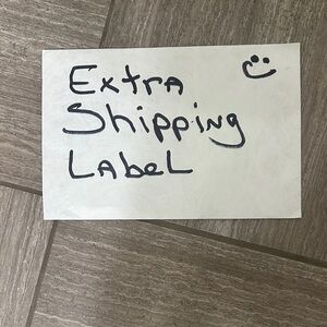 Extra Shipping Label